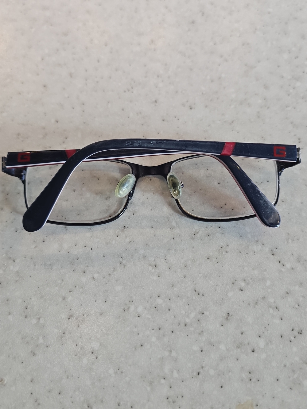 Guess GU9180-3 Eyeglass Frames Black Red 49-17-130 Rectangular Frames Only - Picture 2 of 6